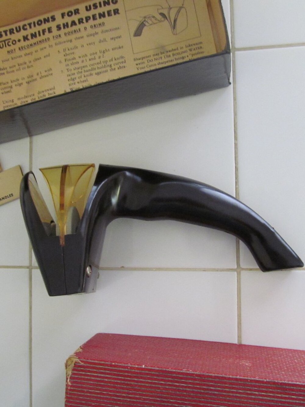Cutco Professional Honing Stone Knife Sharpener Vintage - Picture 3 of 6